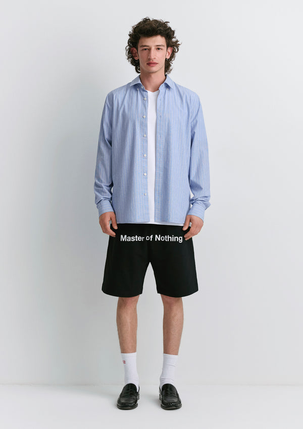 Master Of Nothing Printed Black Shorts
