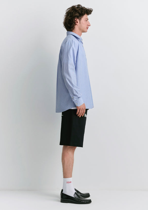 Master Of Nothing Printed Black Shorts