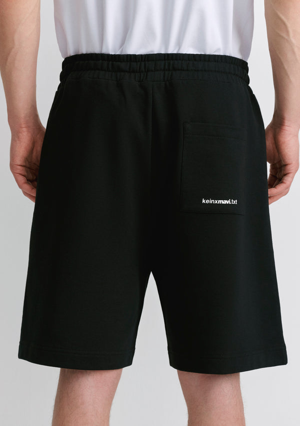 Master Of Nothing Printed Black Shorts