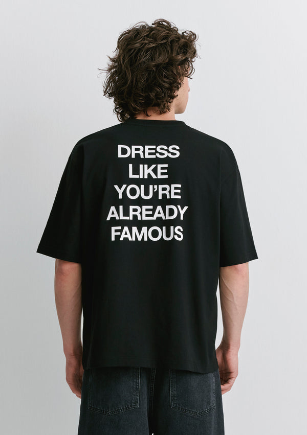 Dress Like Back Printed Black T-Shirt