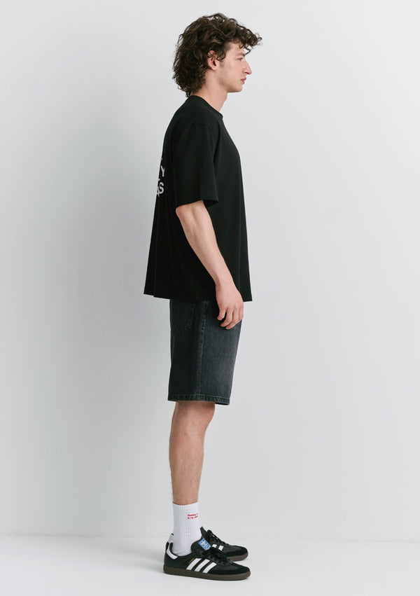 Dress Like Back Printed Black T-Shirt
