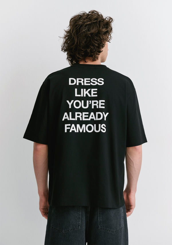 Dress Like Back Printed Black T-Shirt