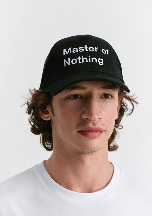 Master of Nothing Embroidered Black Cap