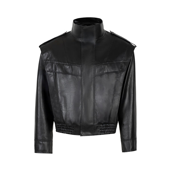 KEINxDESA Unisex Oversize Leather Biker Jacket