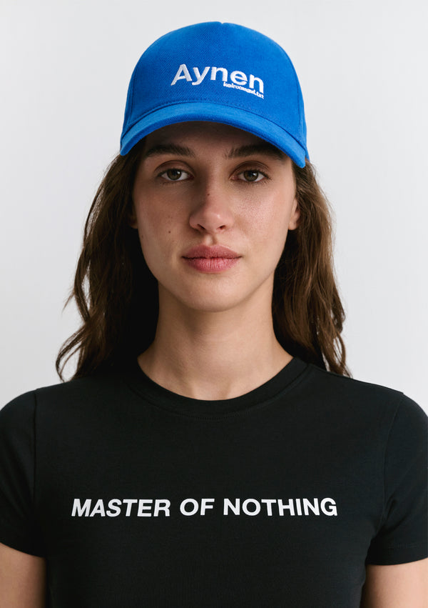 Master Of Nothing Printed Black Crop Top