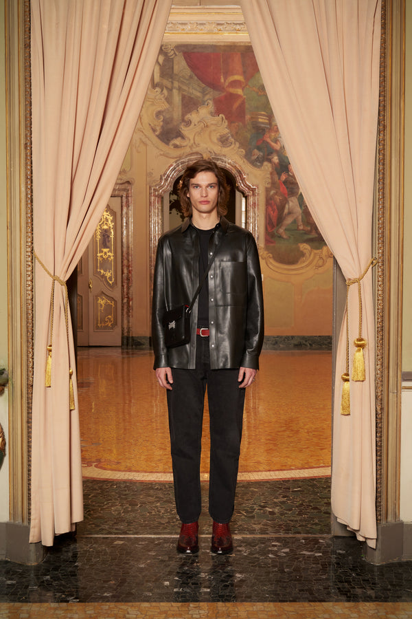 KEINxDESA Unisex Oversize Leather Shirt